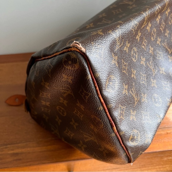 VINTAGE AUTHENTIC LOUIS VUITTON SPEEDY - CIRCA 2001 - MADE IN FRANCE - SIZE 32 - Picture 16 of 16